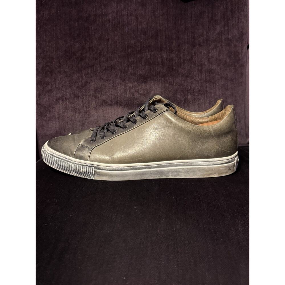 Thursday Boot Co Leather Sneakers Mens Sz 12.5 Distressed Grey Low Top Everyday